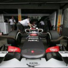 Plano frontal del Sauber C31