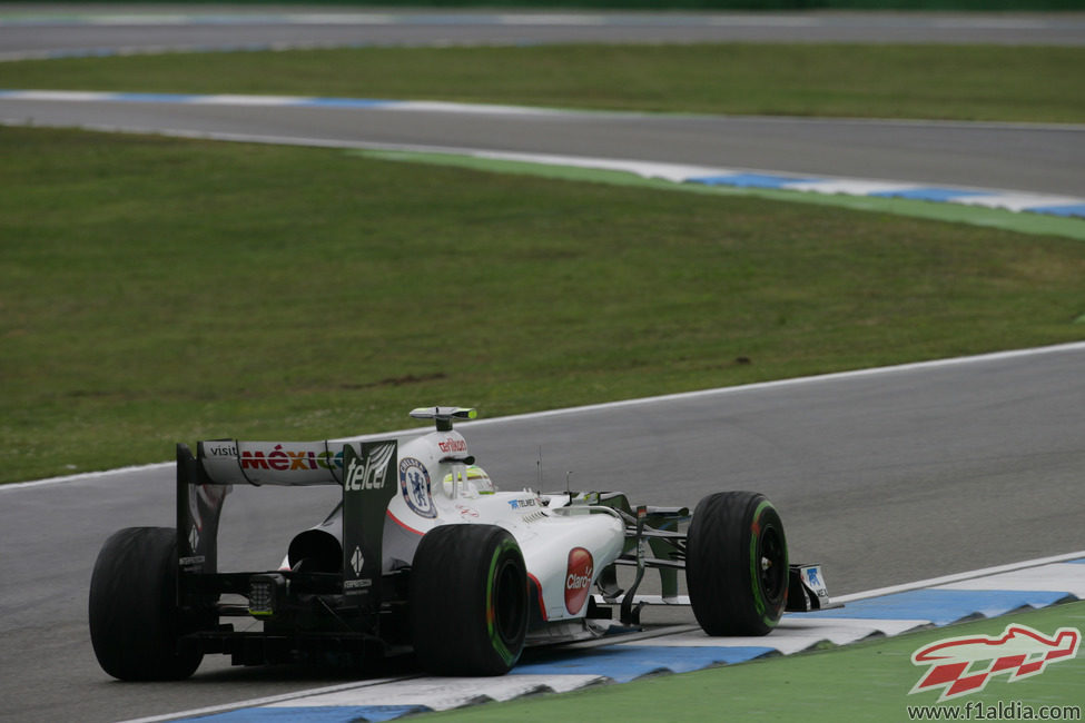 Sergio Pérez rueda en Hockenheim