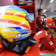 Fernando Alonso totalmente concentrado