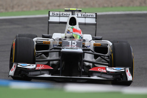 Sergio Pérez apura la frenada en Hockenheim