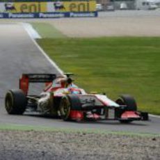 Narain Karthikeyan saldrá último en el GP de Alemania 2012