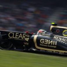 Romain Grosjean rueda con los medios en los Libres 3