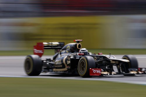 Kimi Räikkönen prueba los blandos en la Q1 de Alemania