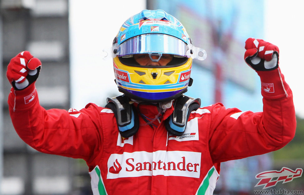 Fernando Alonso gana del GP de Alemania 2012