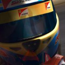 Primer plano de Fernando Alonso en 'F1 Race Stars'