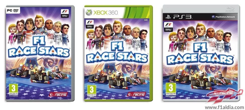 Portadas del videojuego 'F1 Race Stars'