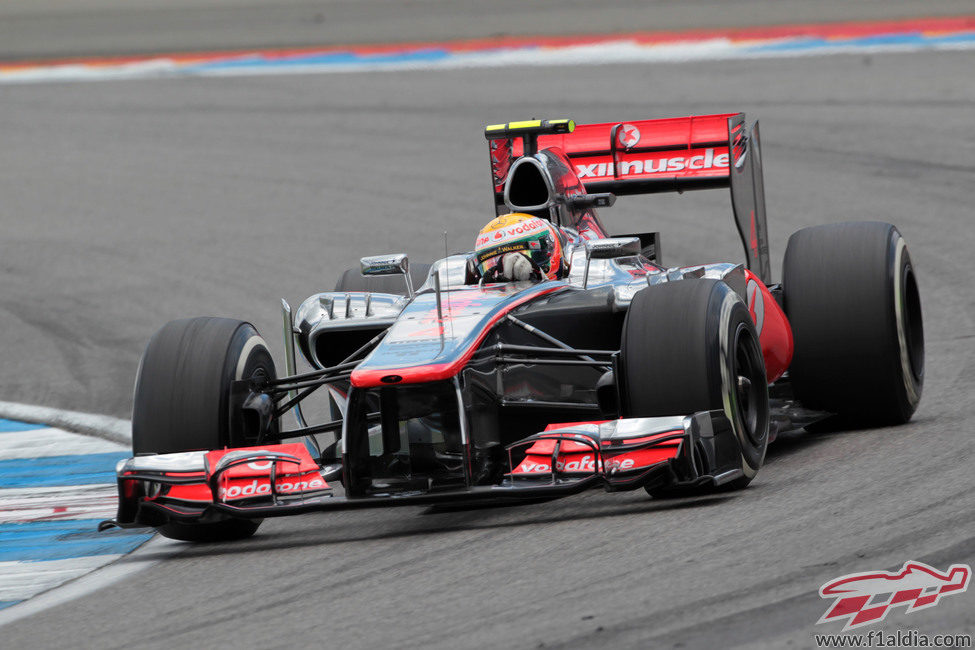Lewis Hamilton terminó la carrera alemana sin puntuar