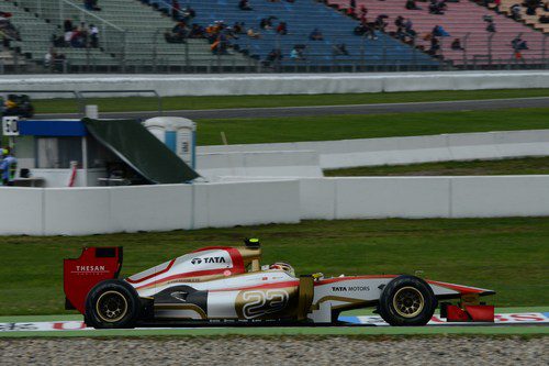 Dani Clos en el F112 durante los libres 1 del GP de Alemania 2012