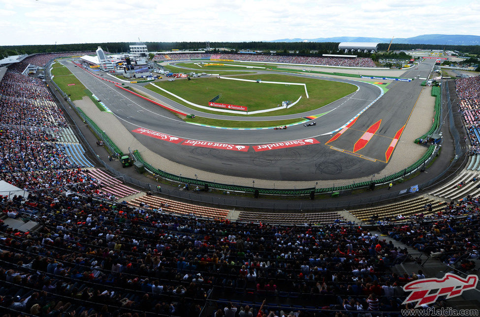 Zona del estadio en Hockenheim 2012