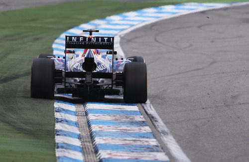 Mark Webber no tuvo mucho ritmo en Hockenheim