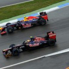 Webber y Vergne ruedan en paralelo en los libres de Alemania