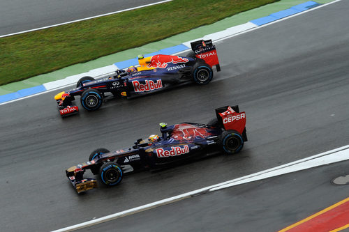 Webber y Vergne ruedan en paralelo en los libres de Alemania