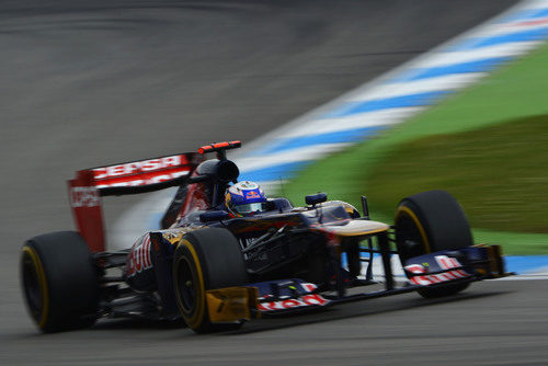 Daniel Ricciardo rueda con blandos en los Libres 3 de Alemania