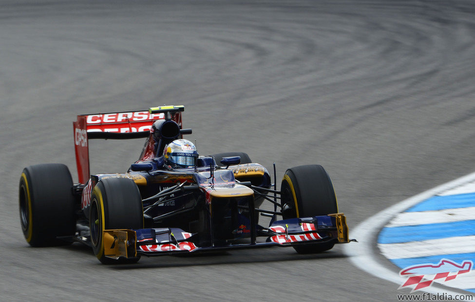 Jean-Eric Vergne rueda en los Libres 3 antes de la clasificación