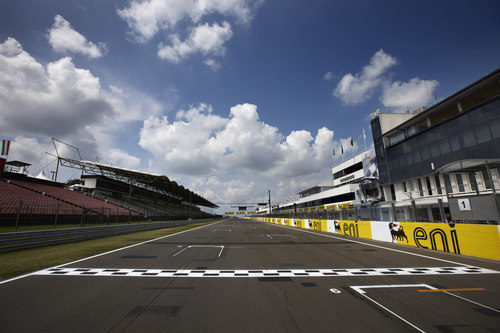 La recta de meta de Hungaroring