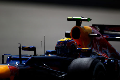 Mark Webber pilota su RB8 en los libres de Hungría 2012