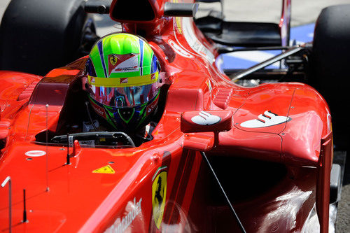 Felipe Massa a bordo del F2012 en Hungaroring
