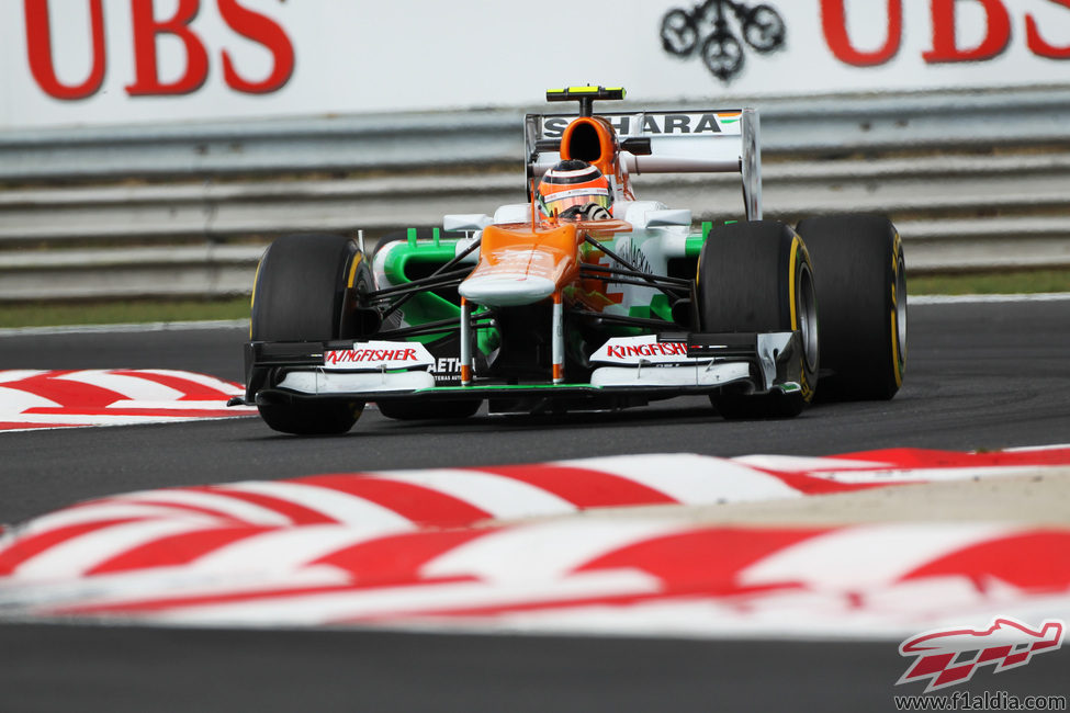 Nico Hülkenberg rodó en los Libres 2 del GP de Hungría 2012