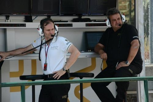 Luis Pérez Sala y Carlos Nunes durante los FP1 de Hungría