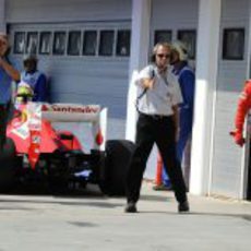 Fernando Alonso no terminó muy contento la clasificación