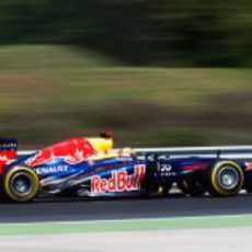 Sebastian Vettel vuela en los Libres 3 del GP de Hungría 2012