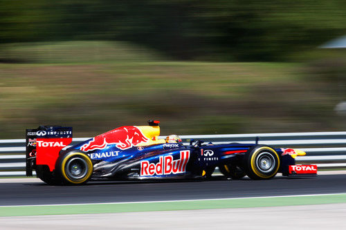 Sebastian Vettel vuela en los Libres 3 del GP de Hungría 2012