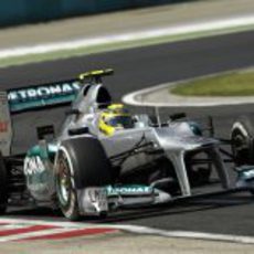 Nico Rosberg consiguió sumar un punto en Hungaroring