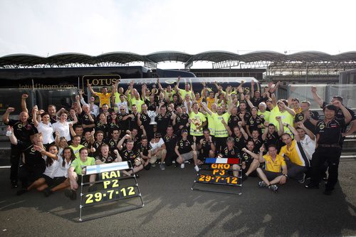 Lotus celebra sus dos podios en Hungría 2012