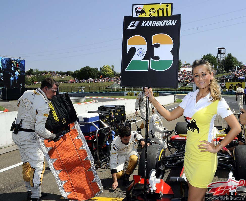 'Pit babe' de Narain Karthikeyan en Hungría