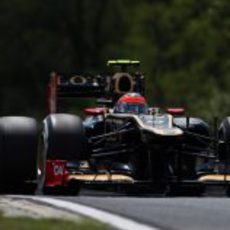 Romain Grosjean completó una de sus mejores clasificaciones