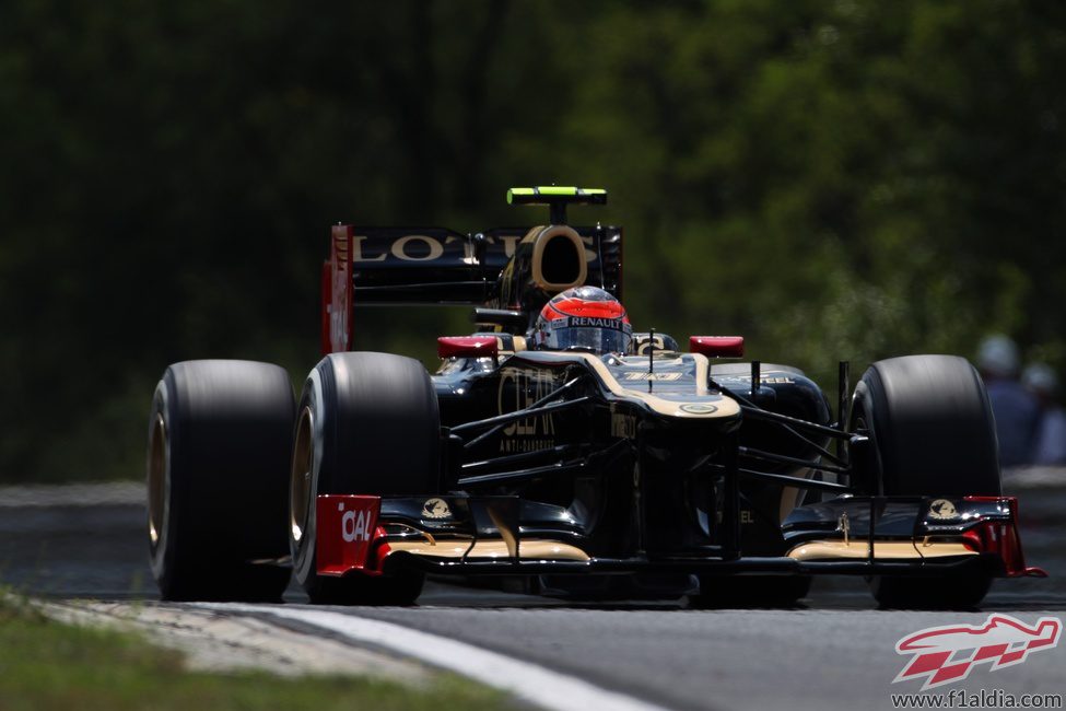 Romain Grosjean completó una de sus mejores clasificaciones