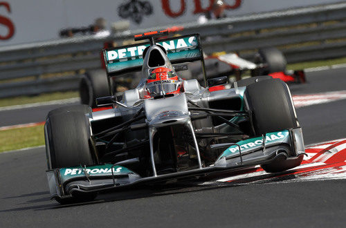 Michael Schumacher no pasó a la Q3 en Hungría