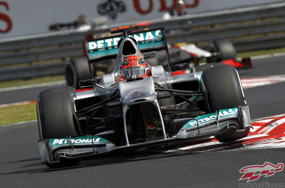 Michael Schumacher no pasó a la Q3 en Hungría