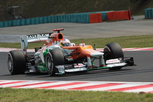 Paul di Resta no se metió en la Q3 en Hungría