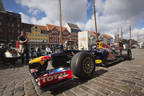 David Coulthard y el RB6 en Copenhague