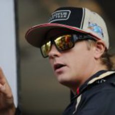 Kimi Räikkönen llega a Spa