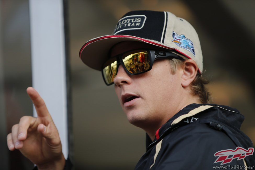 Kimi Räikkönen llega a Spa