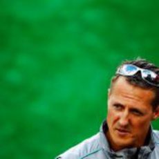 Michael Schumacher ante su 300 GP, en Bélgica