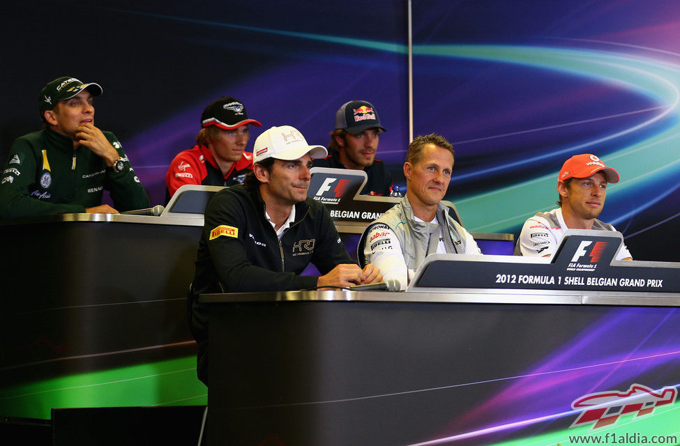 Rueda de prensa de la FIA del jueves en Bélgica 2012