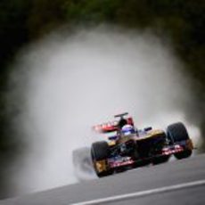 Daniel Ricciardo en los libres del GP de Bélgica 2012