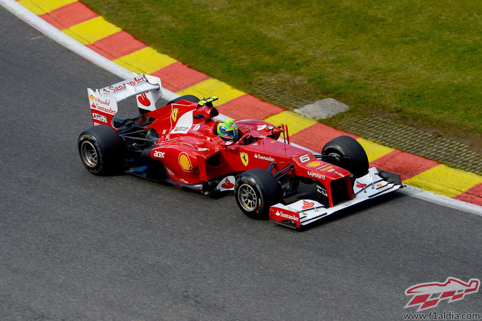 Felipe Massa no logró pasar a la Q3 en Bélgica