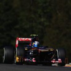 Jean-Eric Vergne disputa la clasificación del sábado en Spa