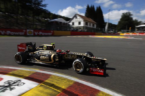 Romain Grosjean completa la vuelta de formación en Spa