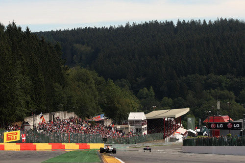 La bajada a Eau de Rouge
