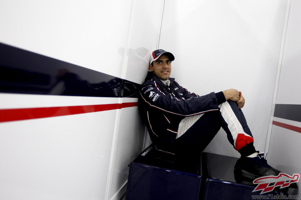 Pastor Maldonado esperando que las condiciones mejoren