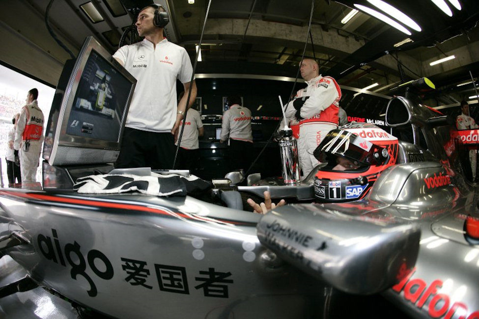 Kovalainen en boxes