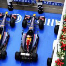 Los dos monoplazas de Red Bull