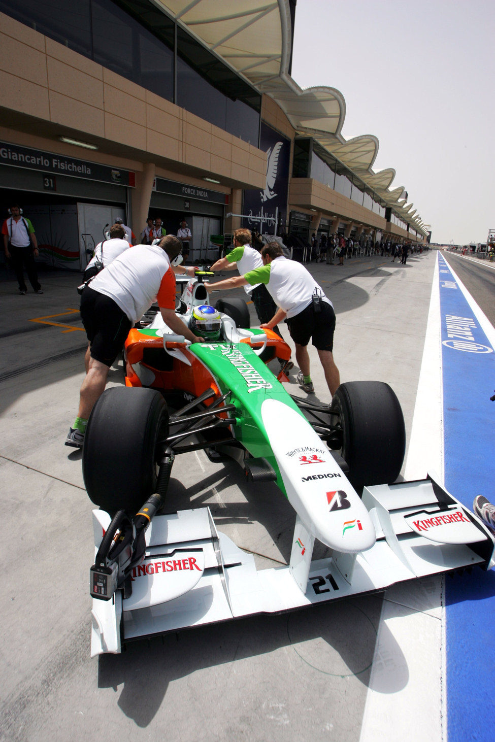 El Force India de Fisichella