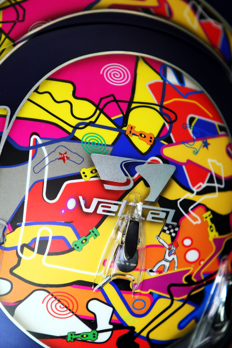 El casco de Vettel