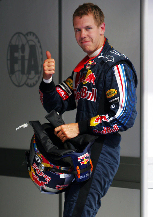 Vettel contento con su tercer puesto
